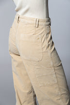 Dallas Wide L Damen Cargo-Hose aus 1000-Rippen-Samt wide leg