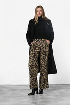 Dallas Wide Work pantalone chino donna in bull fantasia camouflage straight fit