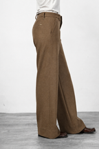 New York Studio Tailored women’s chino pants in flannel jersey with straight fit