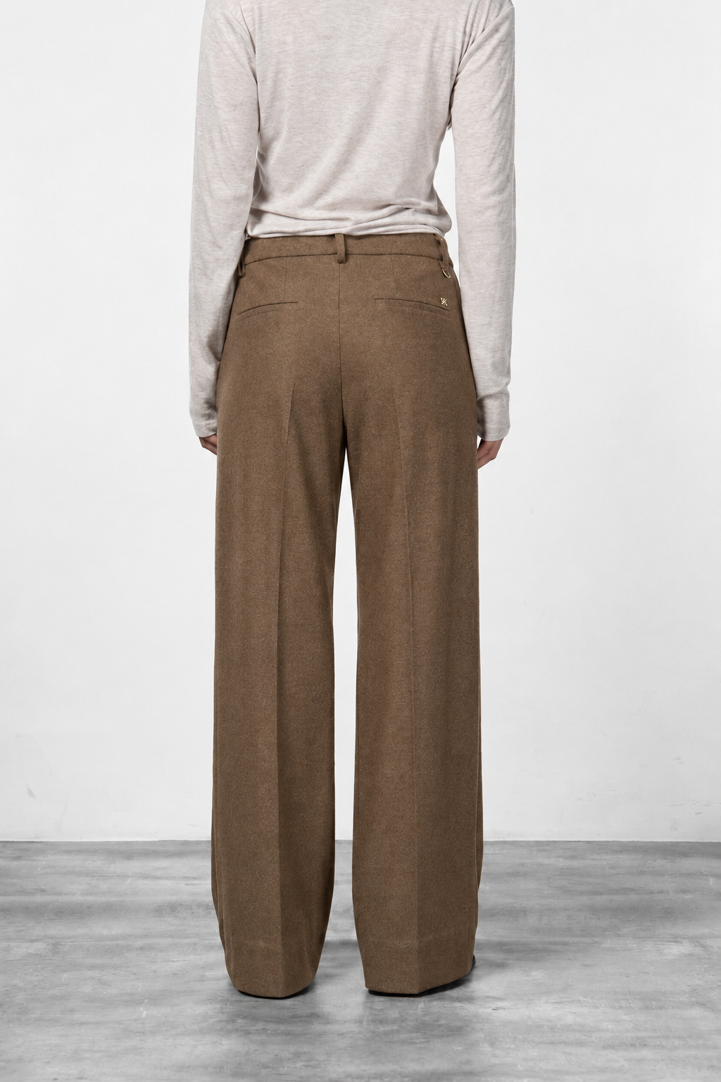 New York Studio Tailored women’s chino pants in flannel jersey with straight fit