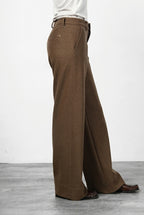 New York Studio Tailored pantalone chino donna in jersey flanella straight fit