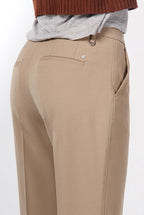 New York Studio Tailored pantalone chino donna in lana straight fit