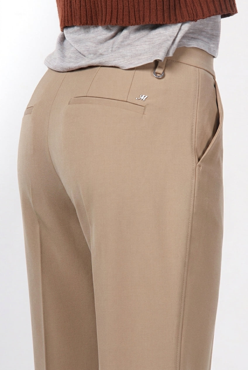 New York Studio Tailored pantalone chino donna in lana straight fit