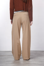 New York Studio Tailored pantalone chino donna in lana straight fit