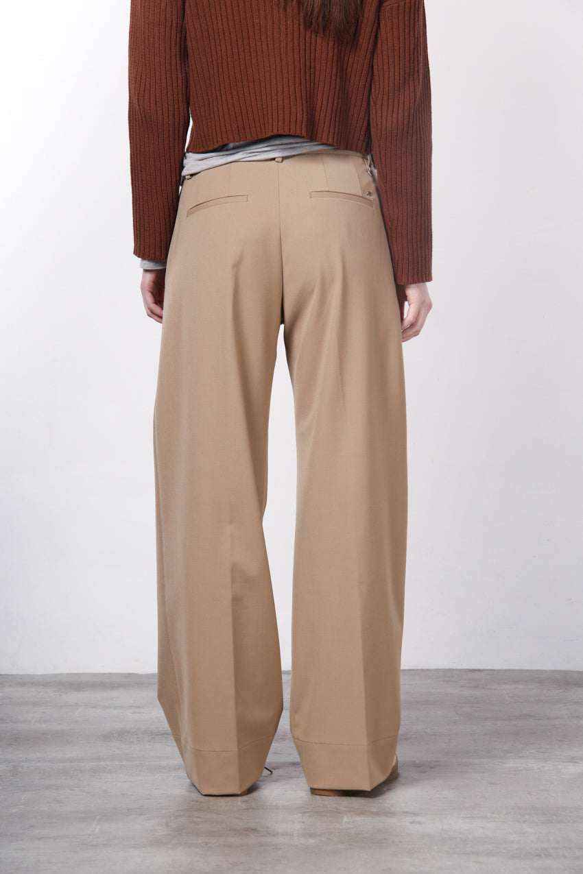 New York Studio Tailored pantalone chino donna in lana straight fit