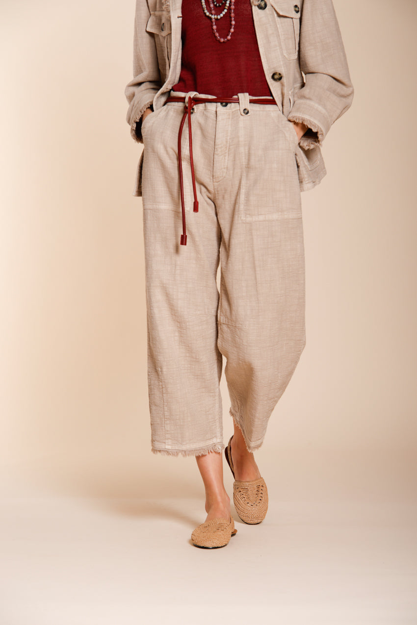 Vivienne Work pantalone cargo donna in stuoia balloon fit