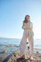 Vivienne City pantalone chino donna in bull stretch balloon fit