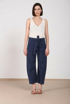 Vivienne City pantalón chino mujer en bull stretch balloon fit