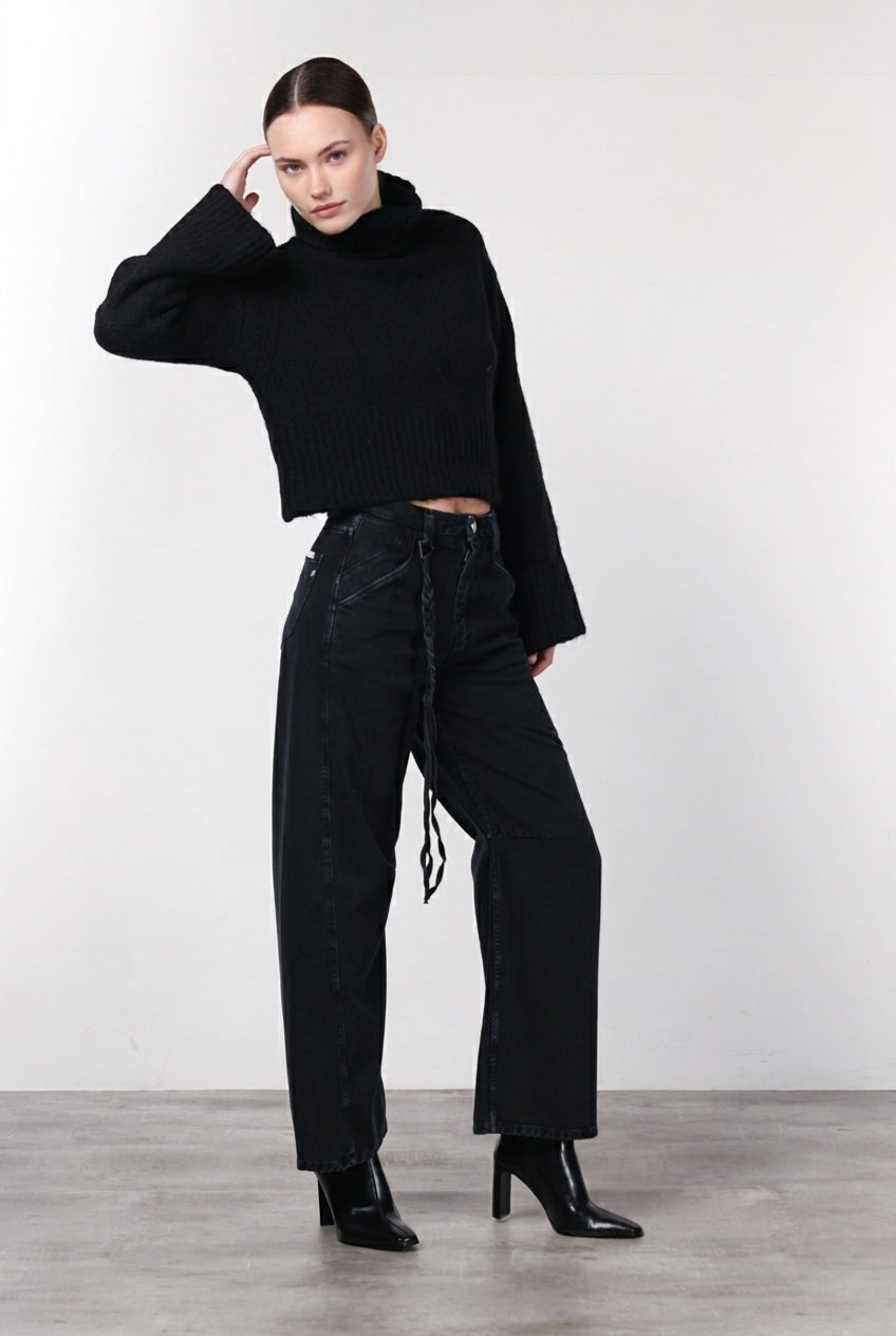 Veronique pantalone chino donna in twill balloon fit