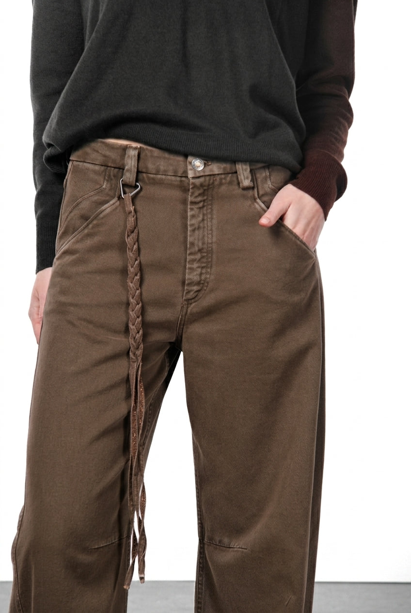 Veronique pantalone chino donna in twill baloon fit ①