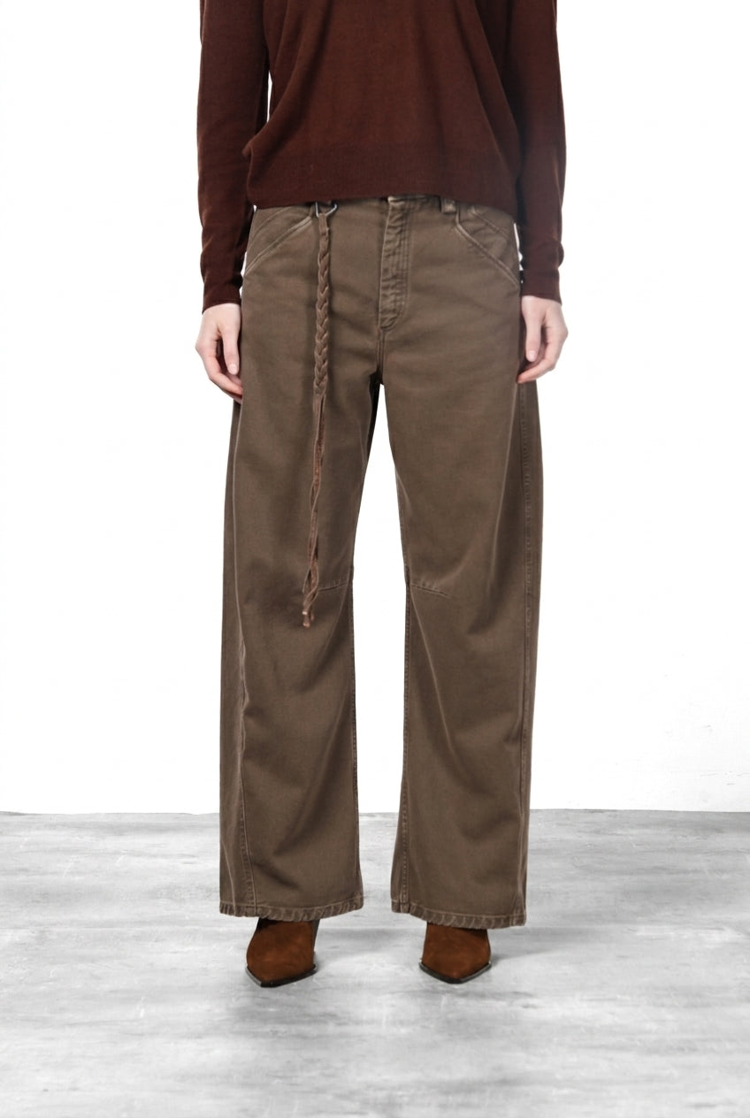 Veronique pantalone chino donna in twill baloon fit ①
