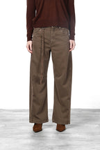 Veronique pantalone chino donna in twill baloon fit ①