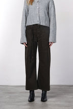Venice pantalone chino donna in twill baloon fit ①