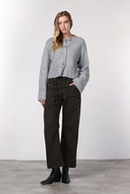 Venice pantalone chino donna in twill baloon fit ①