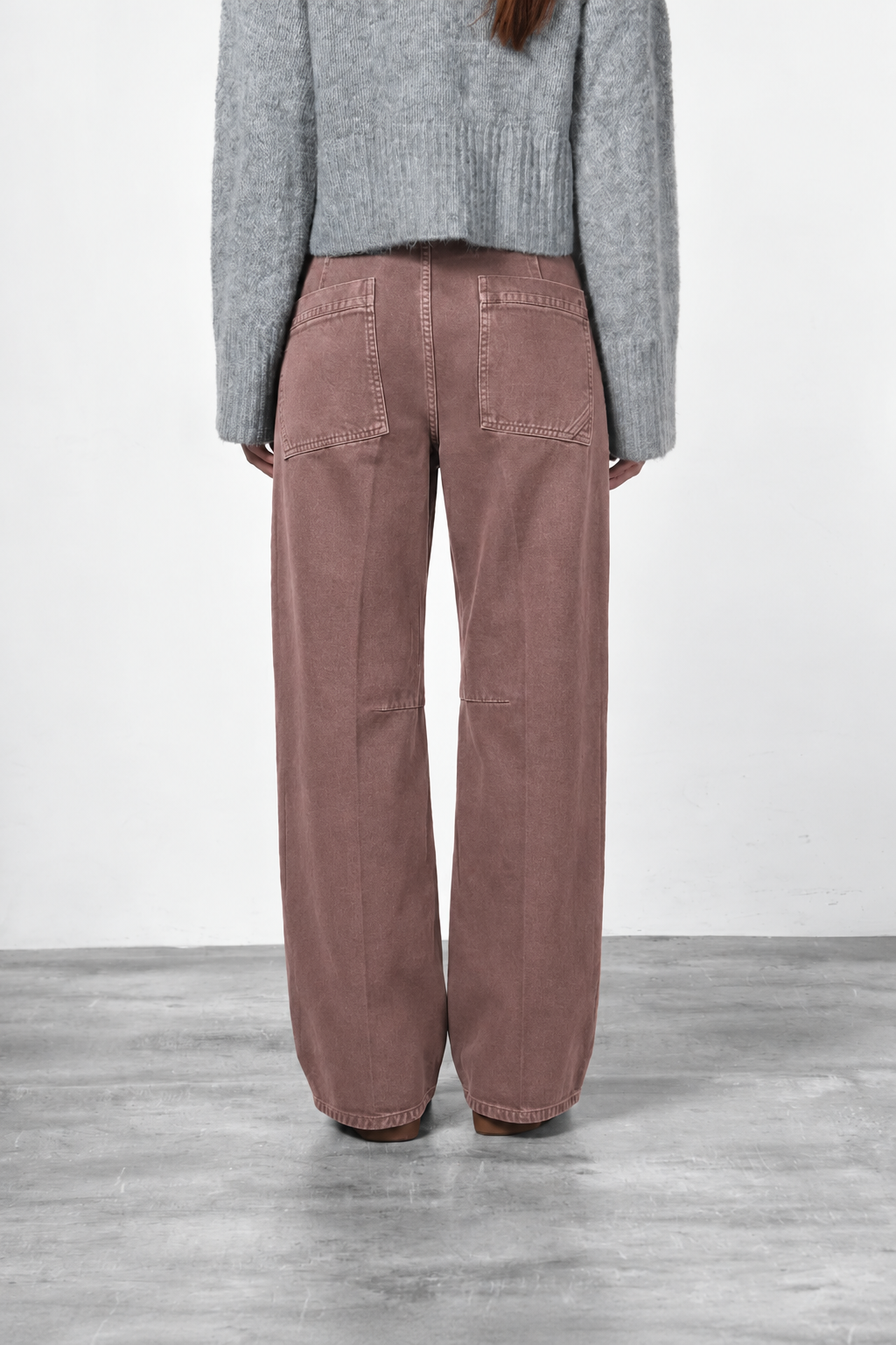 Violette pantalón chino de mujer en twill balloon fit ①
