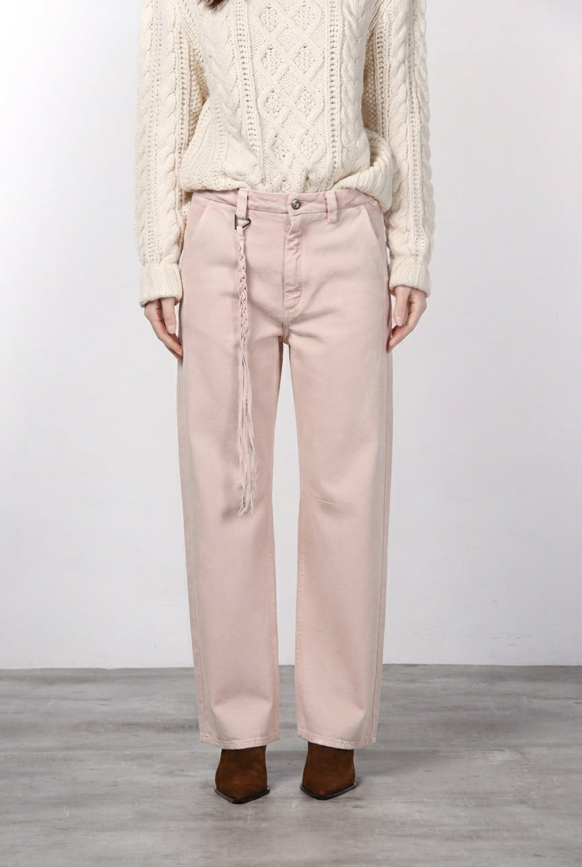 Virginie pantalone chino donna in twill baloon fit ①