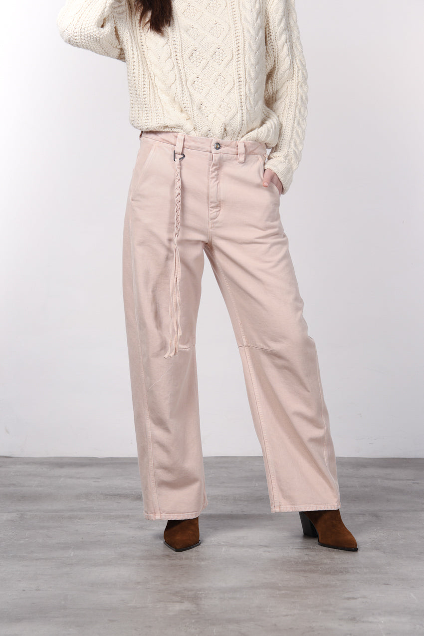Virginie pantalone chino donna in twill baloon fit ①