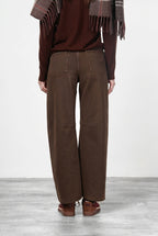 Virginie pantalone chino donna in twill baloon fit ①