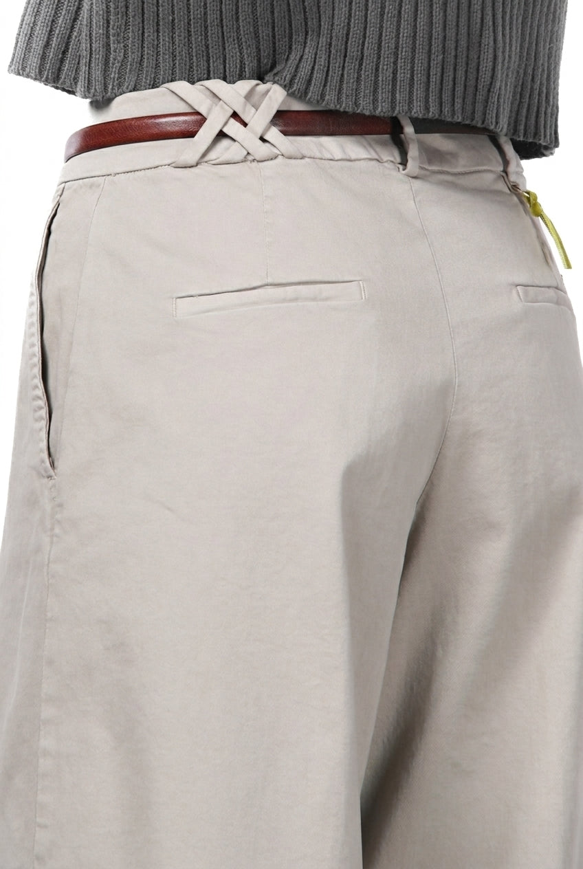 New York Wide pantalone chino donna in raso wide leg