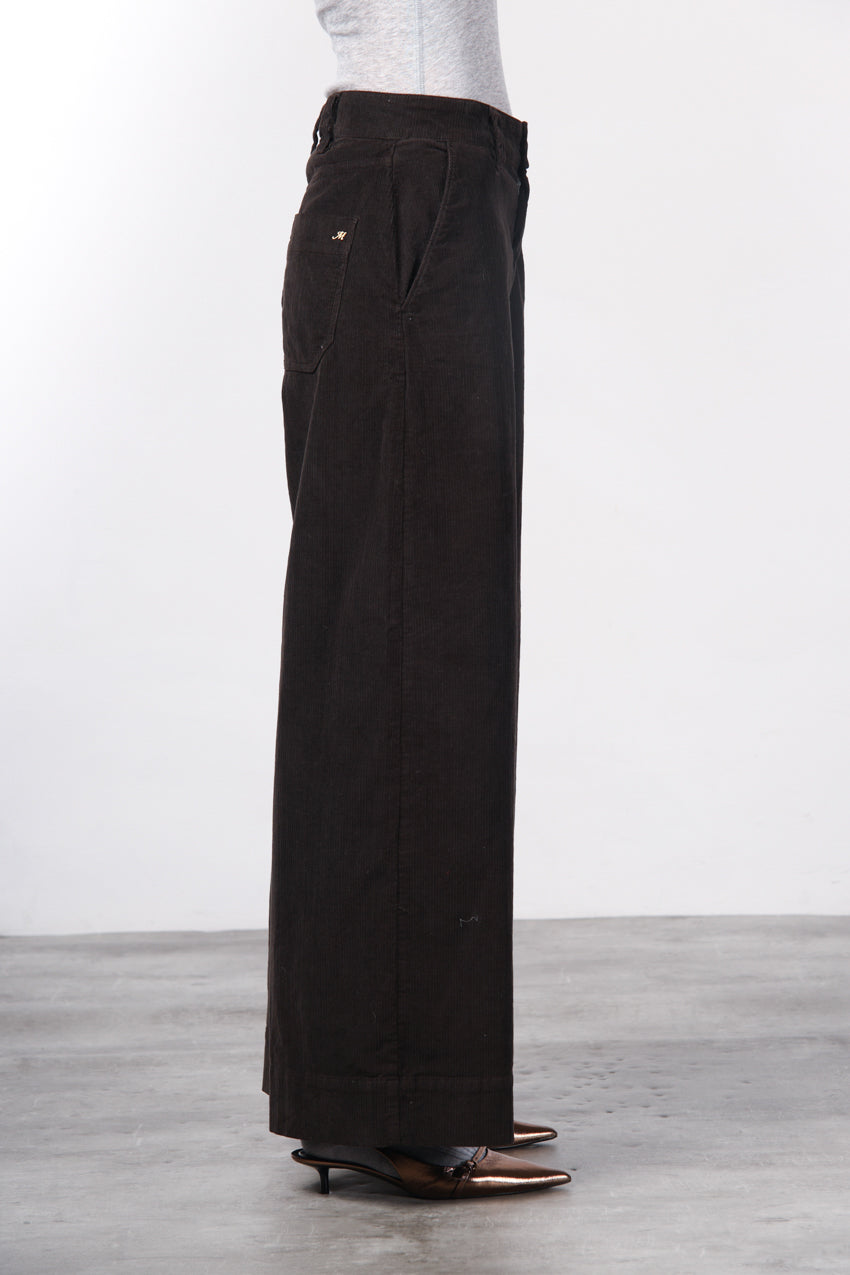 New York Wide Damen-Chinohose aus 500-Rippen-Cord, Wide Leg