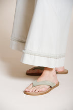 Portofino Cropped pantalone chino jogger donna in popeline wide leg