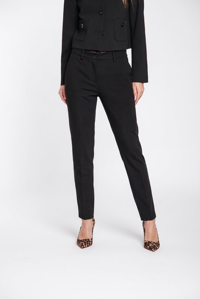New York Slim pantalone chino donna in jersey tecnico slim fit ①