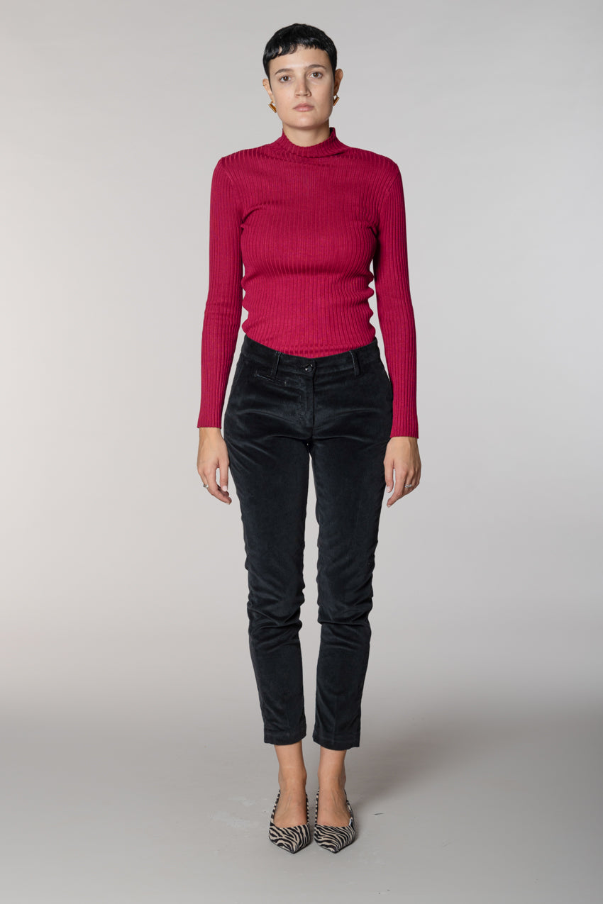 New York Slim Damen-Chinohose aus Kordsamt Slim Fit