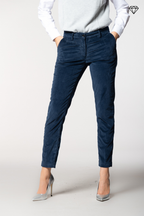 New York Slim pantalon chino femme en velours côtelé slim fit ①