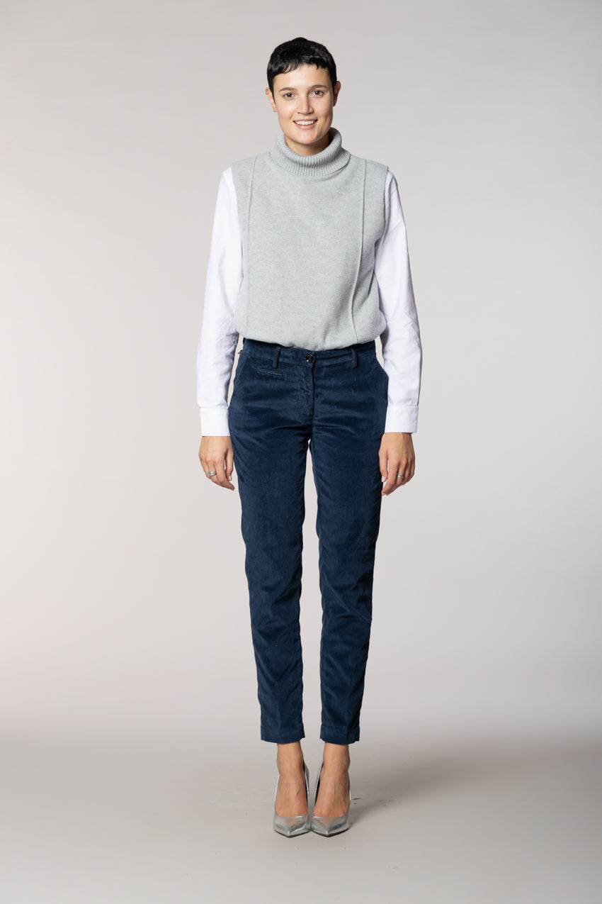 New York Slim Damen-Chinohose aus Kordsamt Slim Fit