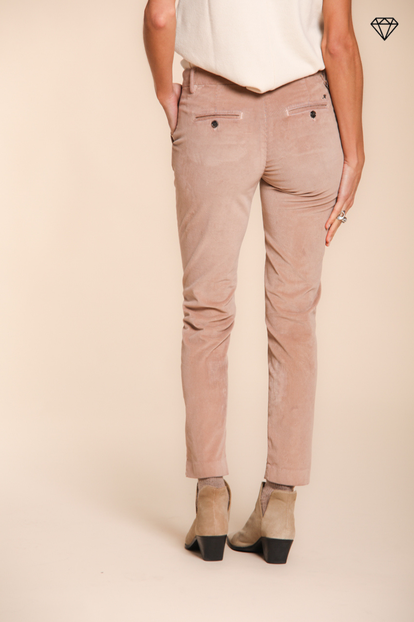 New York Slim pantalón chino mujer en pana slim fit ①