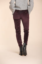 Foto 4 New York Slim pantalone chino donna in velluto a coste slim fit