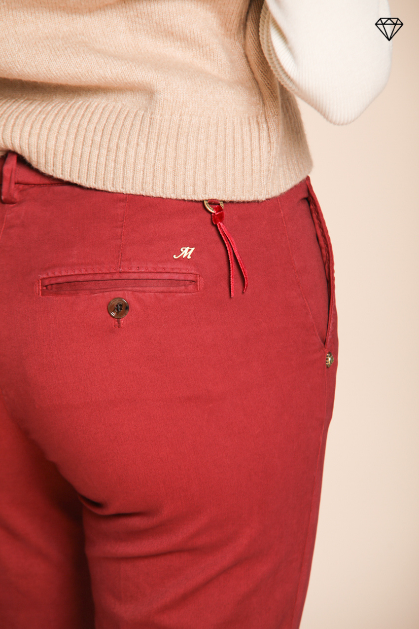 New York Slim Damen-Chinohose aus Satin Slim Fit ①