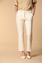 New York Trumpet Damen Chinohose aus bicolor Jersey Slim Fit