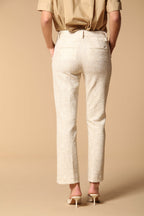 New York Trumpet Damen Chinohose aus bicolor Jersey Slim Fit