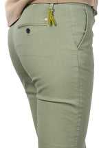 New York Slim pantalone chino donna in raso slim fit ①