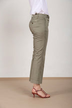 New York Trumpet pantalone chino donna in raso stretch slim fit