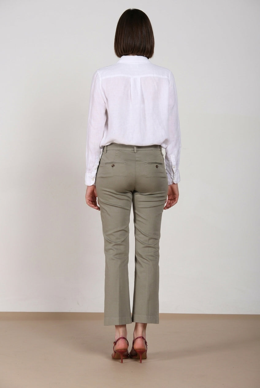 New York Trumpet women's chino pants stretch satin slim fit