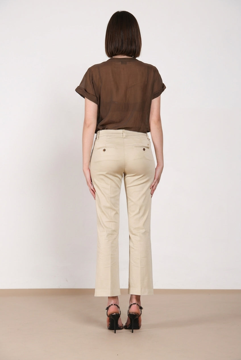 New York Trumpet pantalon chino femme en satin stretch slim fit