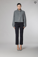 New York Trumpet Damen-Chinohose aus technischem Jersey Slim Fit ①