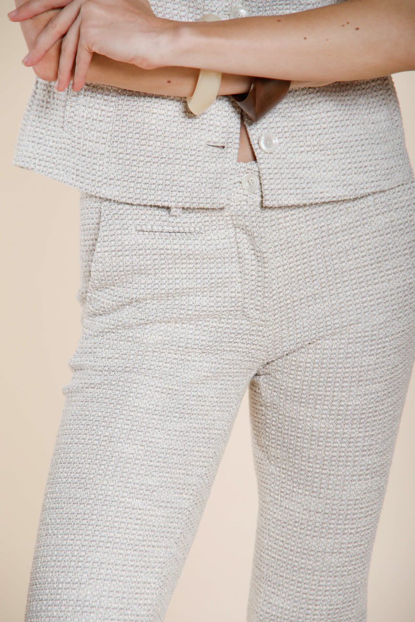 New York Trumpet pantalon chino femme en jersey à grain de riz slim fit