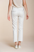 New York Trumpet pantalon chino femme en jersey motif losanges slim fit
