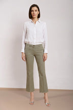 New York Trumpet pantalone chino donna in stuoia slim fit