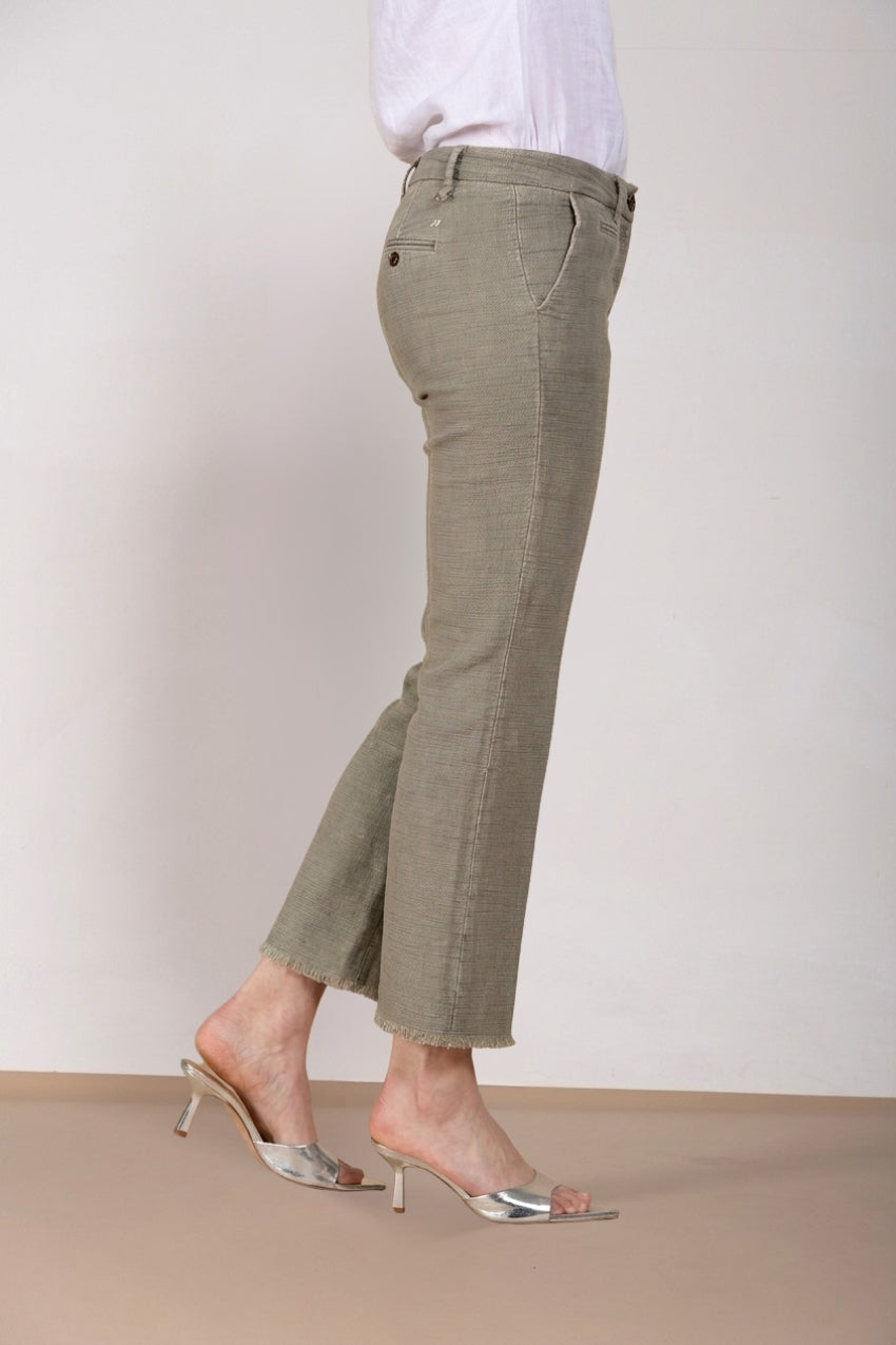 New York Trumpet pantalone chino donna in stuoia slim fit
