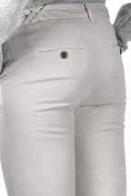 New York Trumpet pantalone chino donna in gabardina slim fit ①