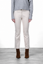 New York Trumpet pantalone chino donna in gabardina slim fit ①