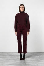 New York Trumpet pantalón chino de mujer en gabardina slim fit ①
