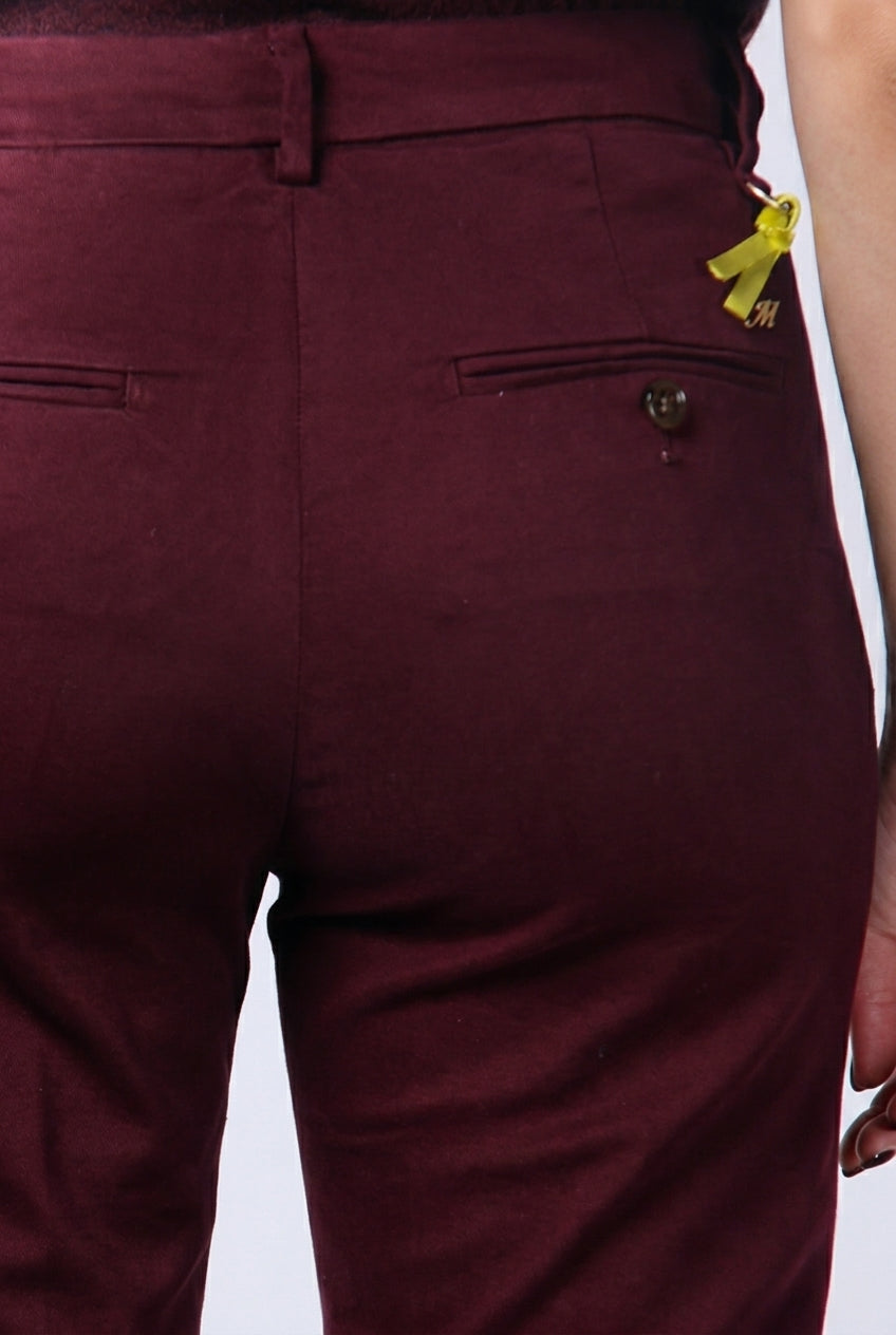 New York Trumpet women’s chino pants in gabardine with slim fit ①