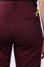 New York Trumpet women’s chino pants in gabardine with slim fit ①