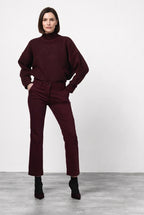 New York Trumpet pantalón chino de mujer en gabardina slim fit ①