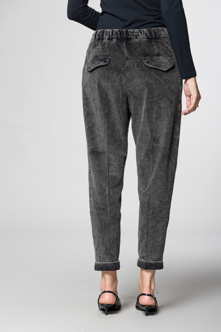 Malibu Jogger City Damen-Chinohose aus Cord Relaxed Fit